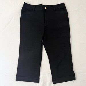 Lauren Ralph Lauren Women's Black Capri Jeans, Size 8